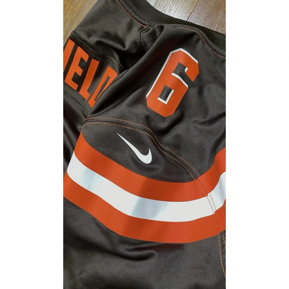 Cleveland Browns Jersey Mens 2XL Baker Mayfield #6 NFL Nike - Brown & Orange